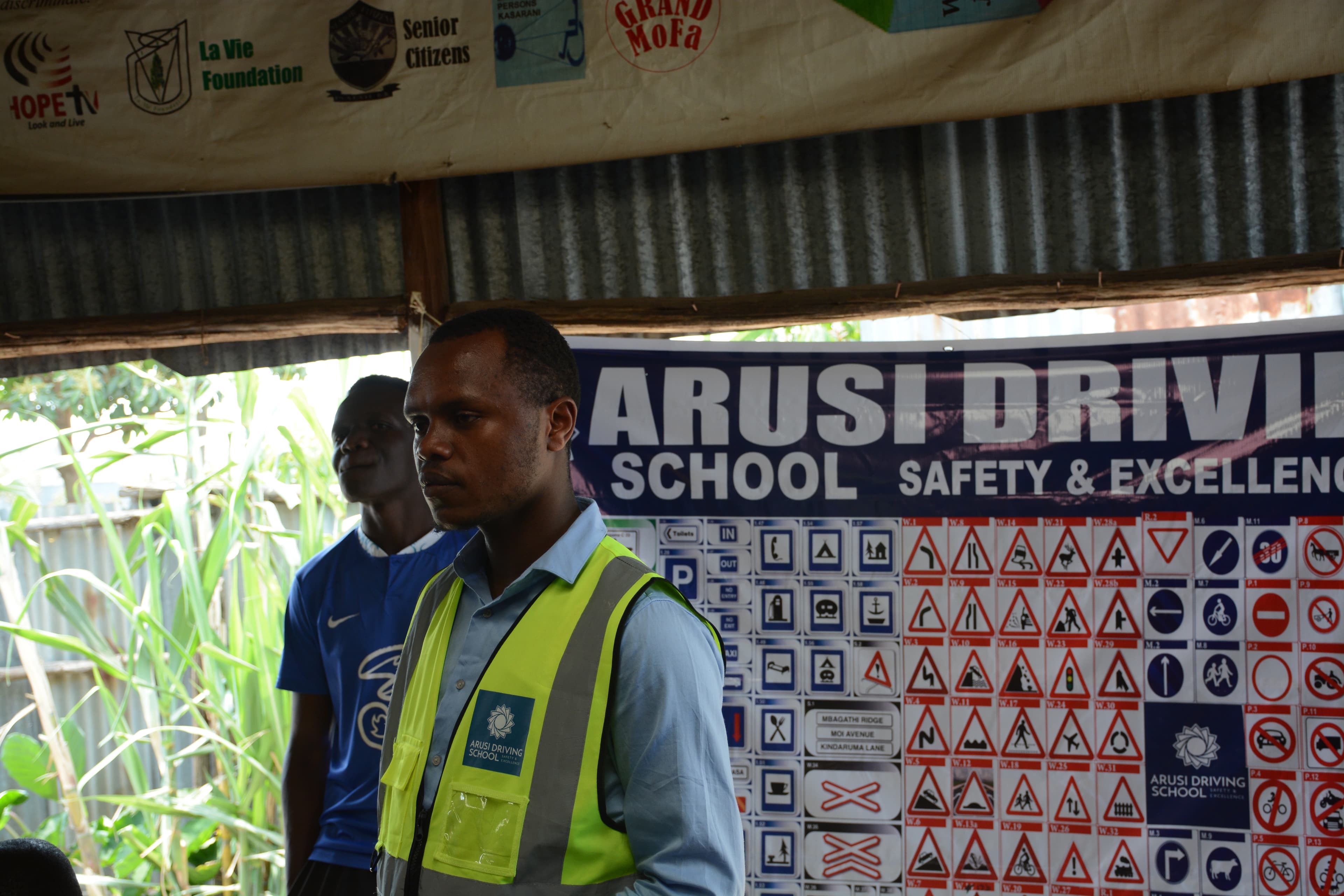 ARUSi instructor at the ARUSi Driving School training centre in Riruta, Kenya.